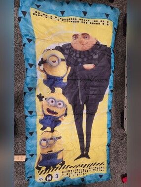 Despicable Me Minions Character Sleeping Bag - Yellow & Blue